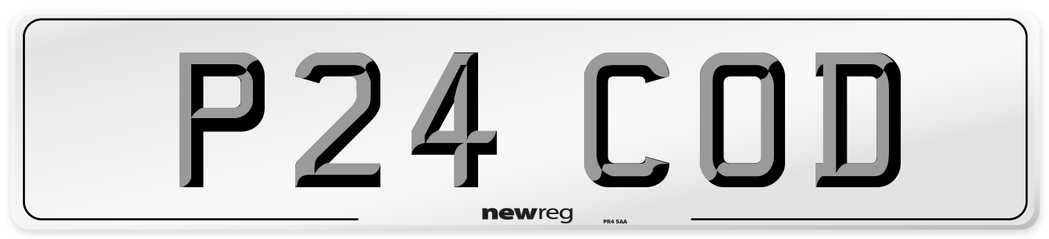 P24 COD Number Plate from New Reg